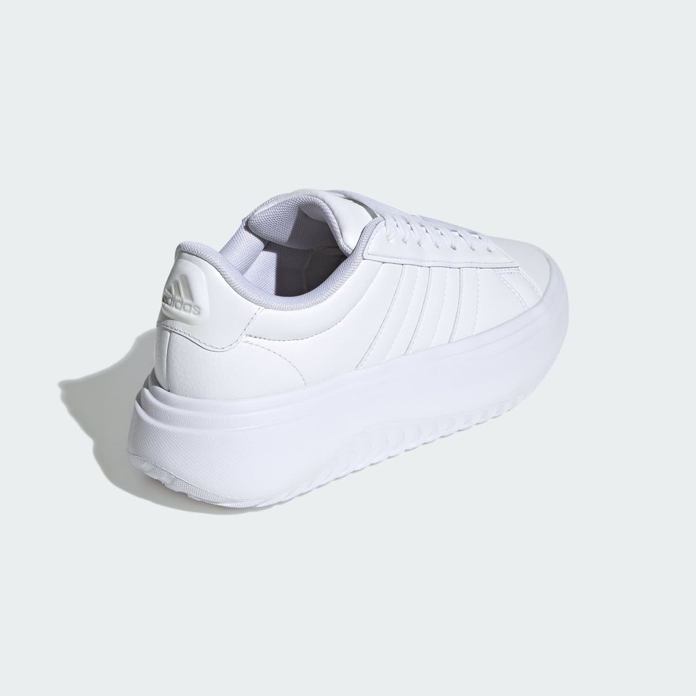 Foto 8 pulgar | Tenis Adidas Grand Court Platforma Adidas Blancos para Mujer
