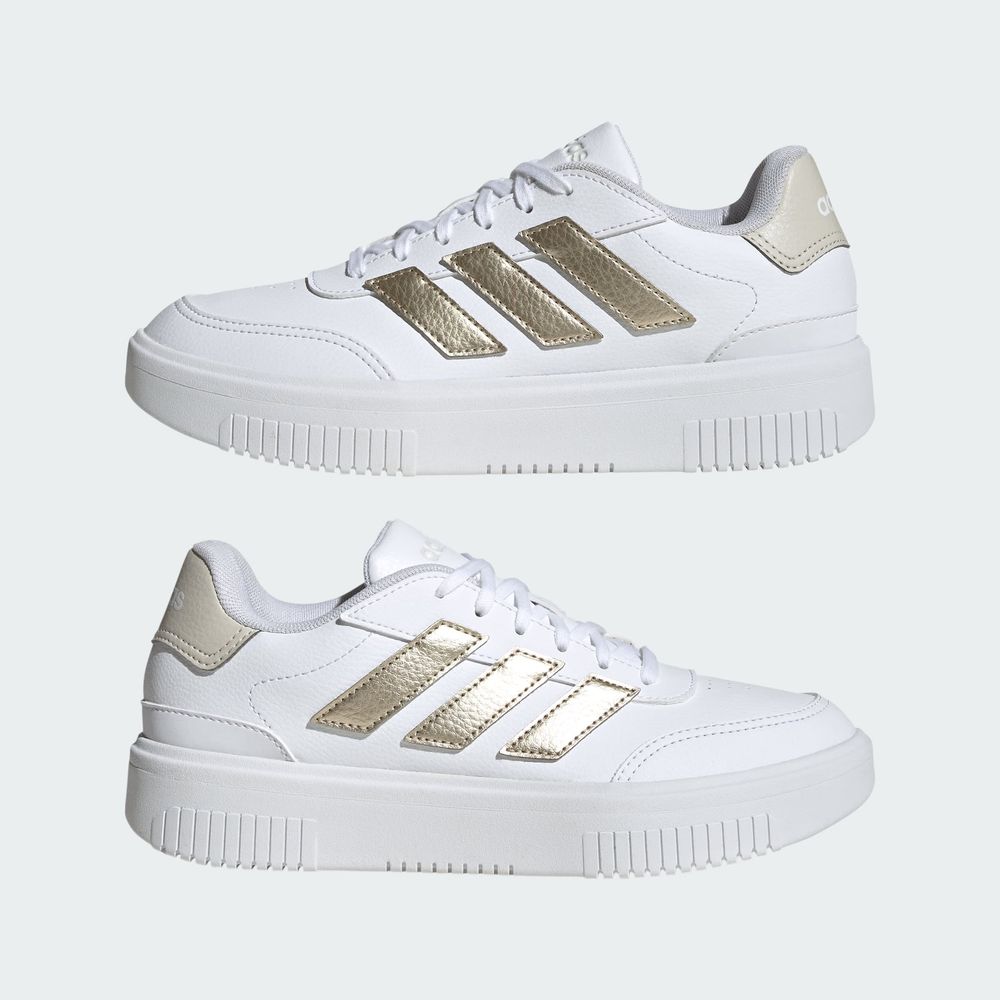 Foto 9 pulgar | Tenis Adidas Courtblock Blanco para Mujer