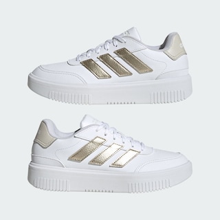 Foto 8 | Tenis Adidas Courtblock Blanco para Mujer