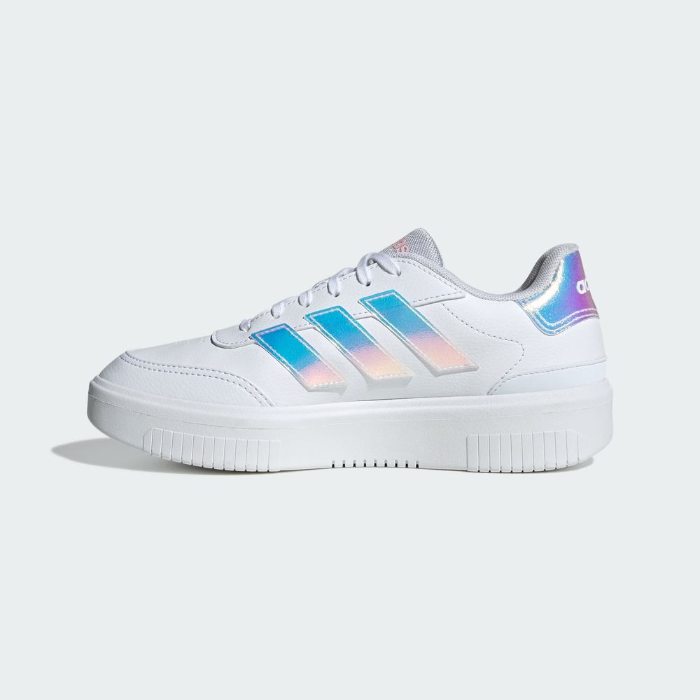 Foto 4 pulgar | Tenis Courtblock Adidas Blancos para Mujer
