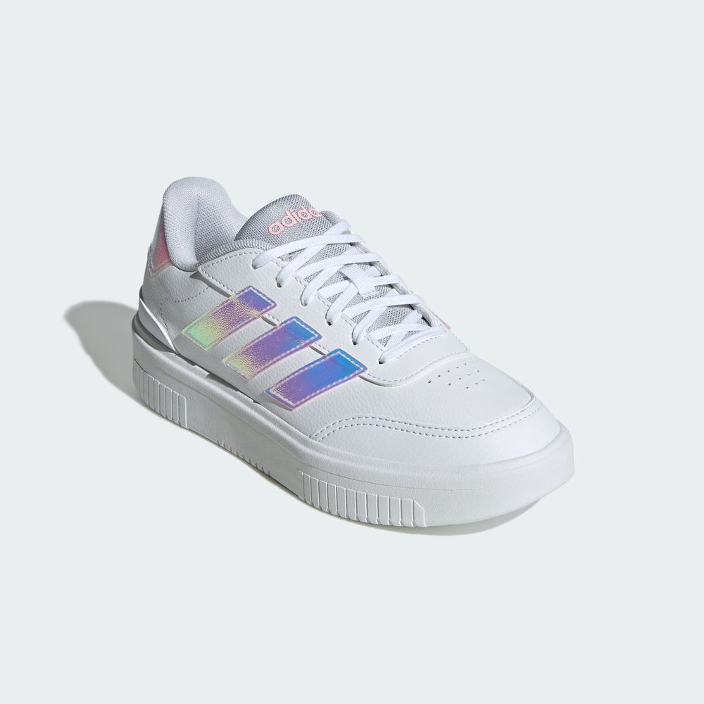Foto 7 pulgar | Tenis Courtblock Adidas Blancos para Mujer
