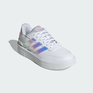 Foto 6 | Tenis Courtblock Adidas Blancos para Mujer