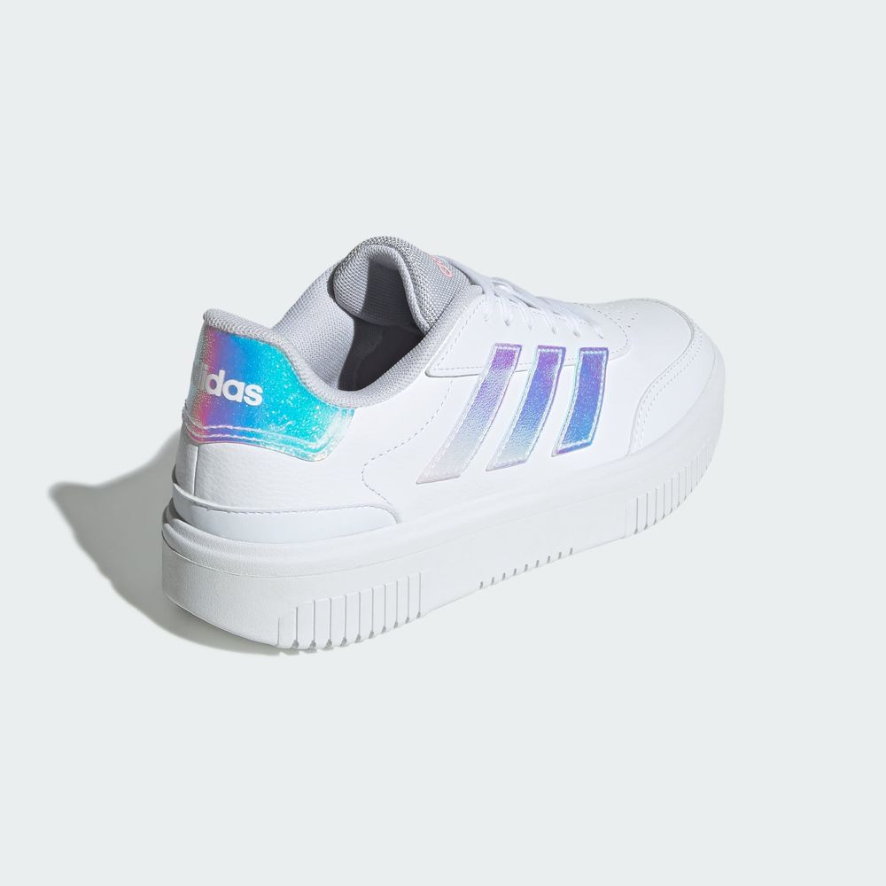 Foto 8 pulgar | Tenis Courtblock Adidas Blancos para Mujer
