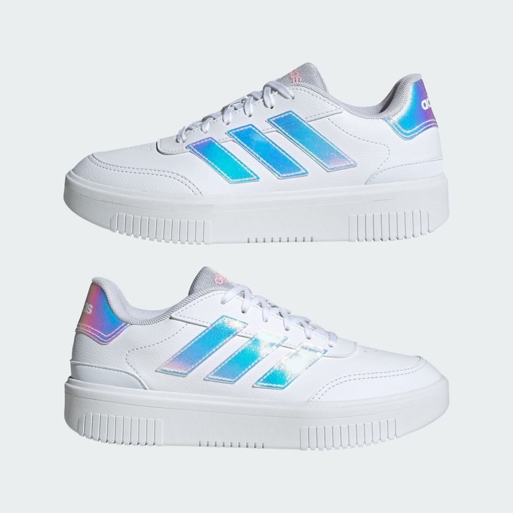Foto 9 pulgar | Tenis Courtblock Adidas Blancos para Mujer