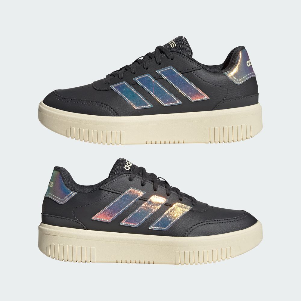 Foto 9 pulgar | Tenis Adidas Courtblock Gris para Mujer