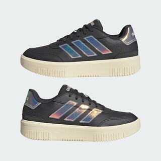 Foto 8 | Tenis Adidas Courtblock Gris para Mujer
