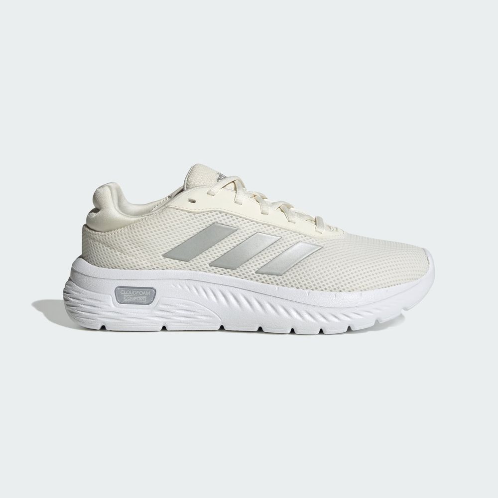 Foto 3 pulgar | Tenis Cloudfoam Comfy Adidas Blanco Mujer