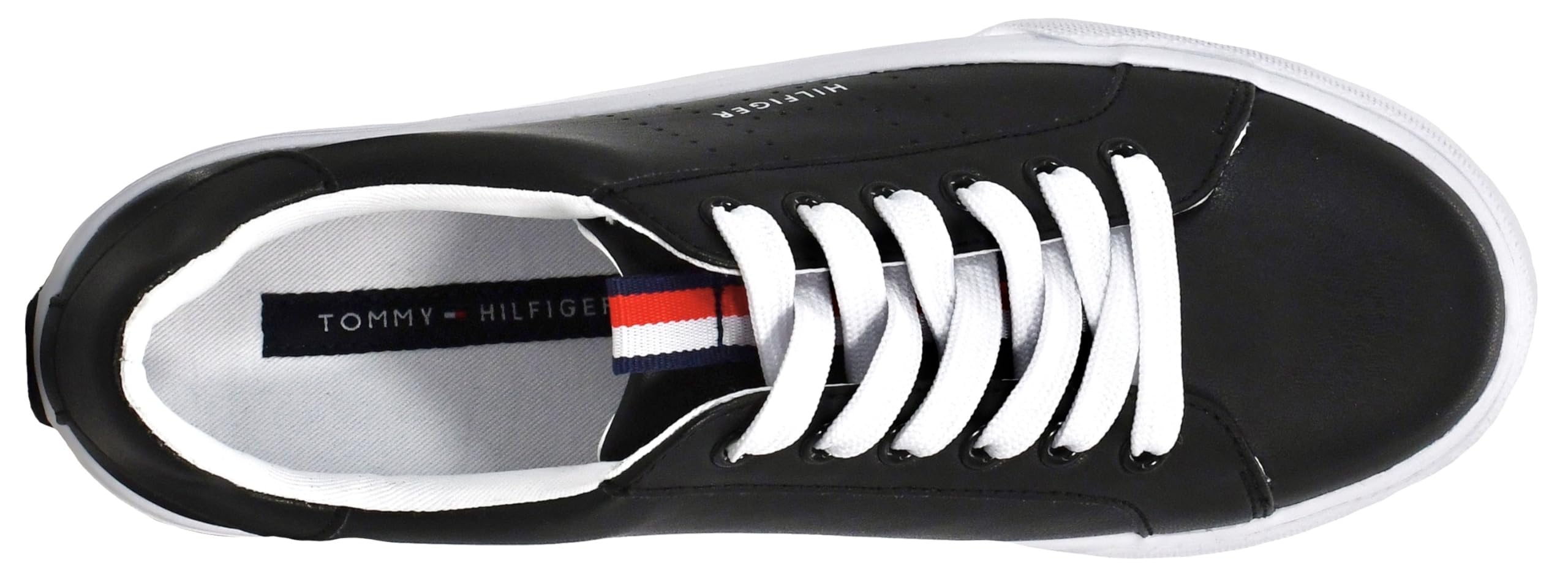 Foto 7 pulgar | Tenis Tommy Hilfiger Lamiss de Piel Sintética Negra para Mujer - Venta Internacional