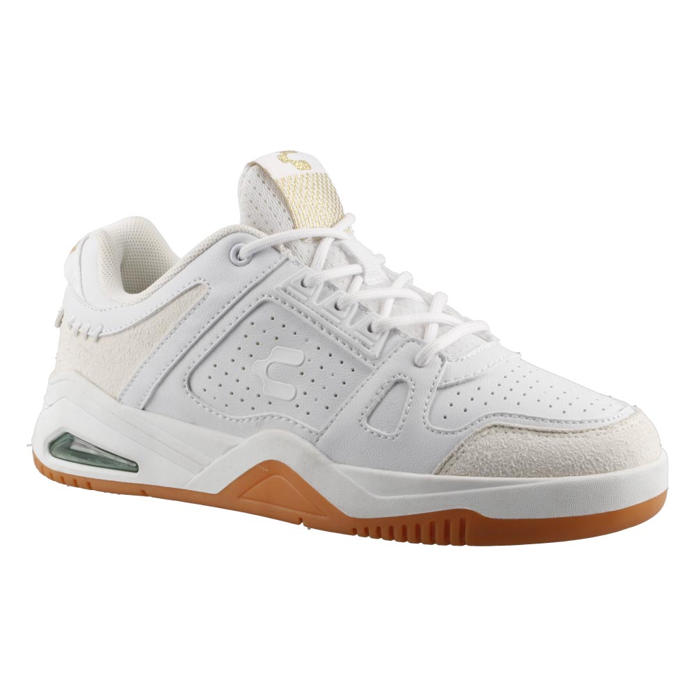 Tenis Dama Charly 59336 Blanco/oro Tenis Casual Urbano Mujer Talla 22 A 27 E