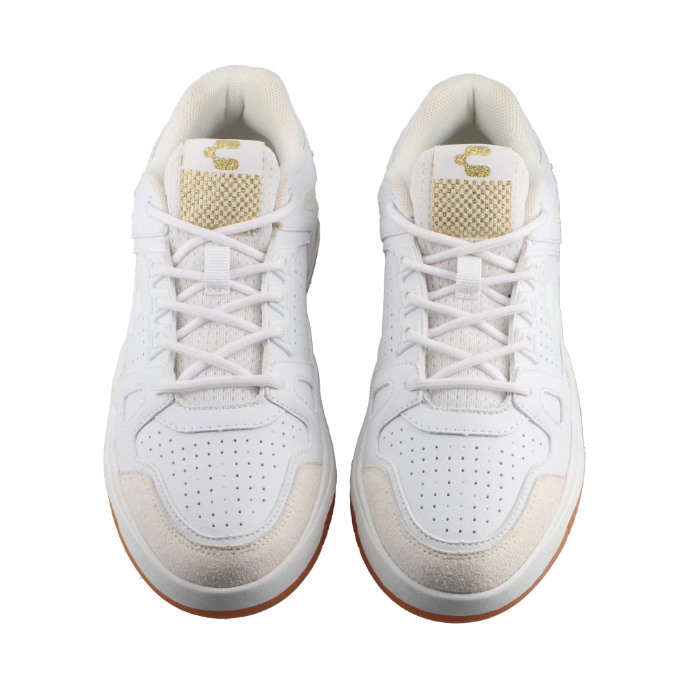 Foto 7 pulgar | Tenis Dama Charly 59336 Blanco/oro Tenis Casual Urbano Mujer Talla 22 A 27 E