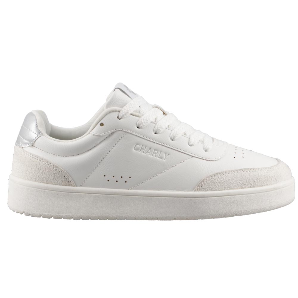 Foto 2 | Tenis Dama Charly 43017 Blanco Tenis Casual Mujer Talla 22 A 27 E