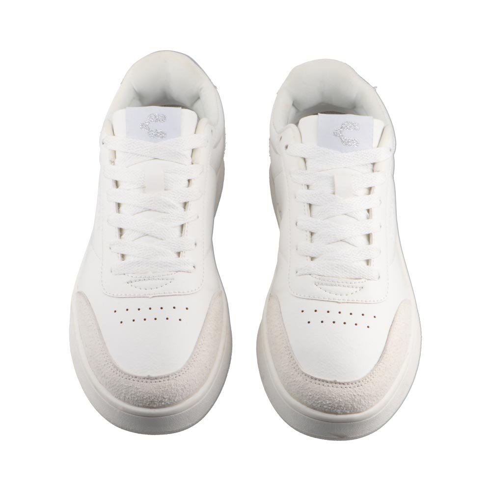 Foto 7 pulgar | Tenis Dama Charly 43017 Blanco Tenis Casual Mujer Talla 22 A 27 E