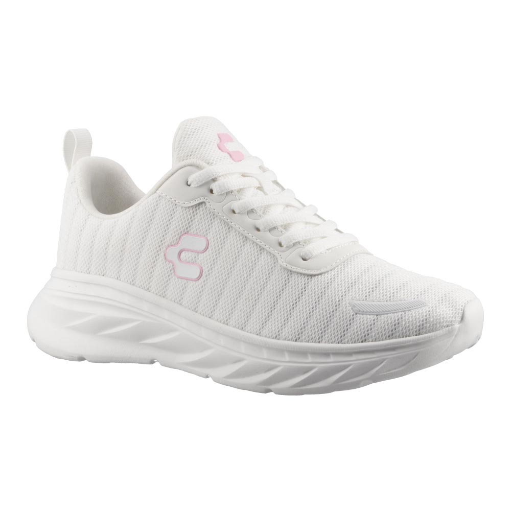 Foto 2 pulgar | Tenis Dama Deportivos Charly 43022 Blanco/rosa Talla 22 A 27 E