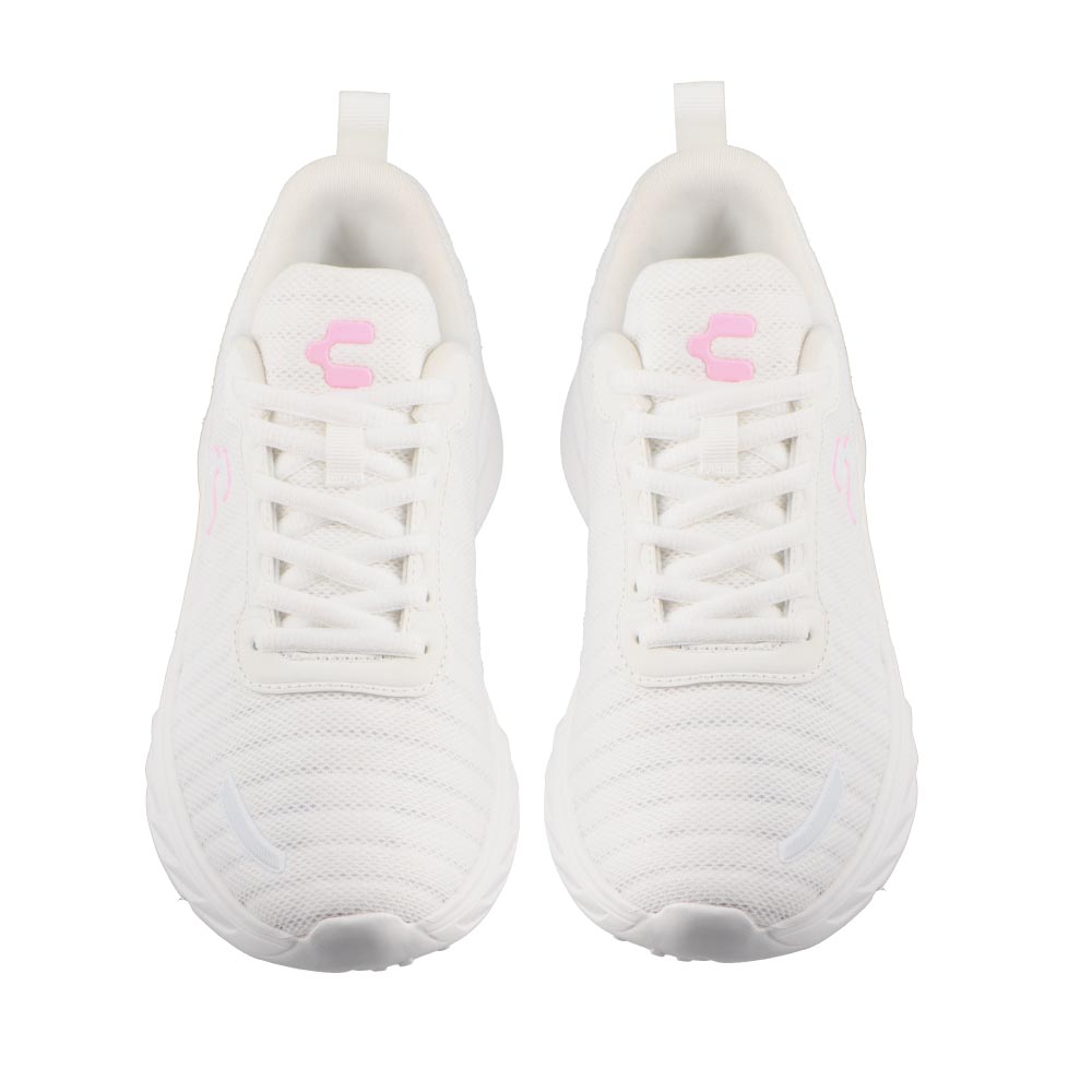 Foto 7 pulgar | Tenis Dama Deportivos Charly 43022 Blanco/rosa Talla 22 A 27 E