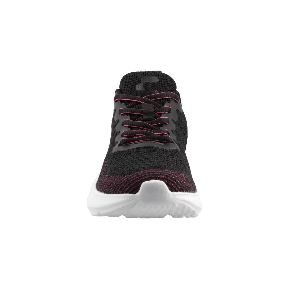 Foto 6 pulgar | Tenis Dama Deportivos Charly 43023 Negro/fiusha Comodos Casuales Talla 22 A 27 E