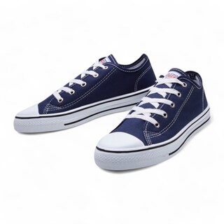Foto 4 | Tenis Calzado Watanabe Azul Plano Con Costuras
