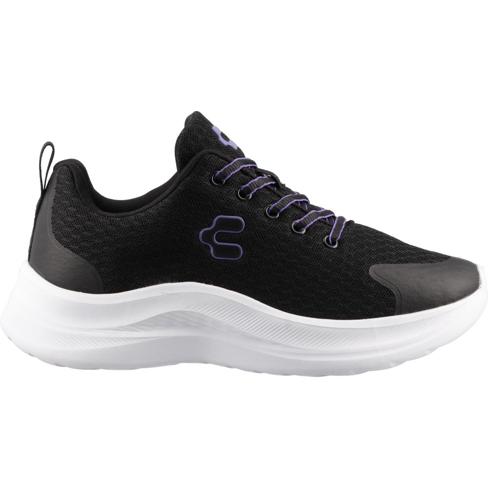 Foto 1 | Tenis Deportivo Mujer Charly 43026 Negro Entrenamiento Comodos Originales Talla 22 A 27 E