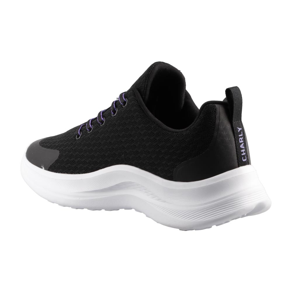 Foto 5 pulgar | Tenis Deportivo Mujer Charly 43026 Negro Entrenamiento Comodos Originales Talla 22 A 27 E