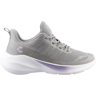 Foto 1 | Tenis Deportivos Mujer Charly 59975 Gris Comodos Dama De Entrenamiento Gym Talla 22 A 27 E