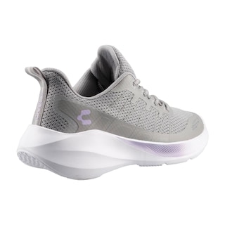 Foto 4 | Tenis Deportivos Mujer Charly 59975 Gris Comodos Dama De Entrenamiento Gym Talla 22 A 27 E