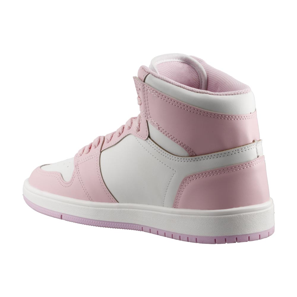 Foto 4 | Tenis Mujer Death Bear 333 Blanco/rosa Tipo Bota Urbanos Casual Dama Talla 22 A 25.5 M