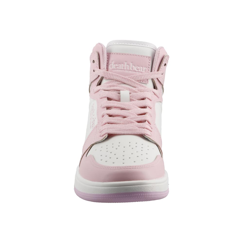 Foto 6 pulgar | Tenis Mujer Death Bear 333 Blanco/rosa Tipo Bota Urbanos Casual Dama Talla 22 A 25.5 M