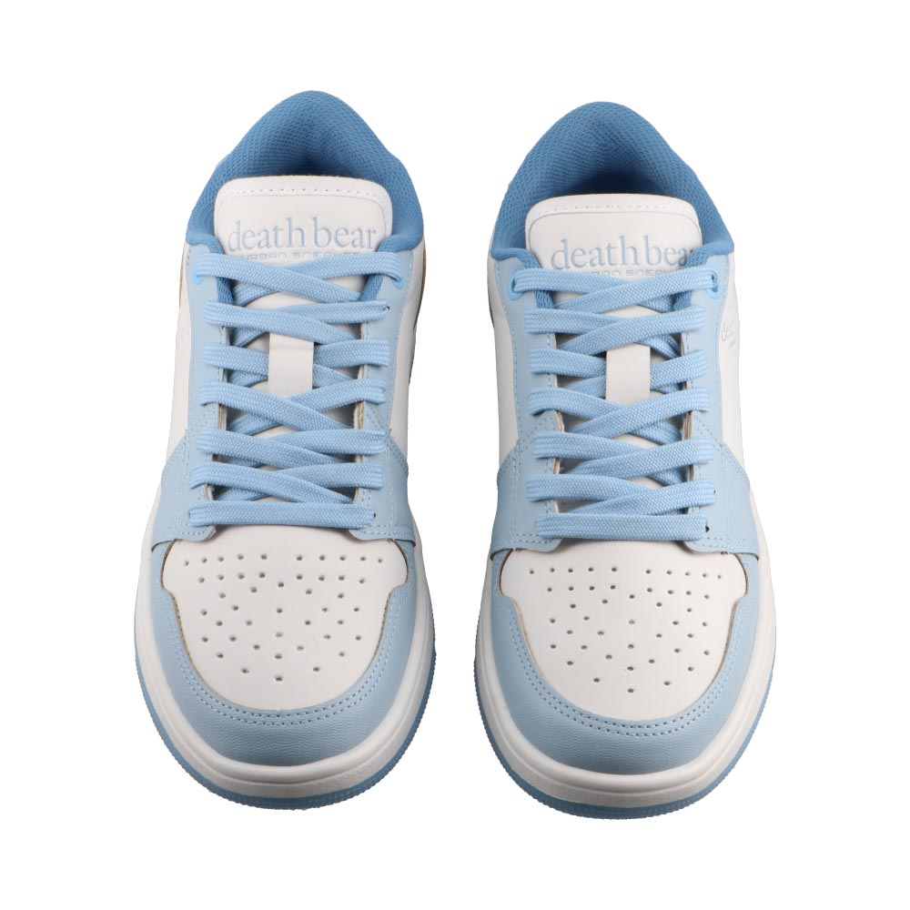 Foto 7 pulgar | Tenis Dama Death Bear 407 Blanco - Azul Casuales Mujer Talla 22 A 26 M