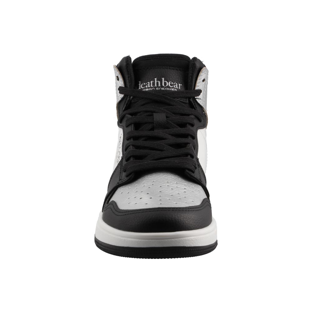 Foto 6 pulgar | Tenis Mujer Death Bear 333 Negro / Plata Tipo Bota Urbanos Casual Dama Talla 22 A 25.5 M