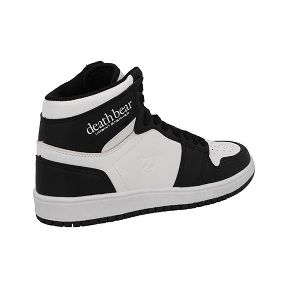 Foto 4 pulgar | Tenis Mujer Death Bear 333 Blanco/negro Tipo Bota Urbanos Casual Dama