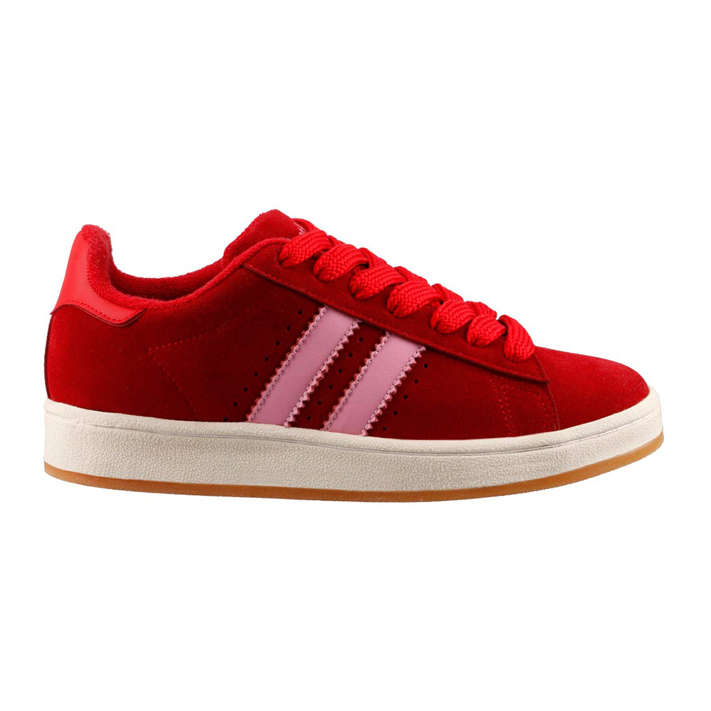 Foto 2 pulgar | Tenis Dama Death Bear 406 Rojo Tenis Casual Mujer Talla 22 A 26 M