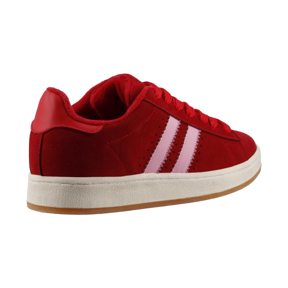 Foto 4 pulgar | Tenis Dama Death Bear 406 Rojo Tenis Casual Mujer Talla 22 A 26 M