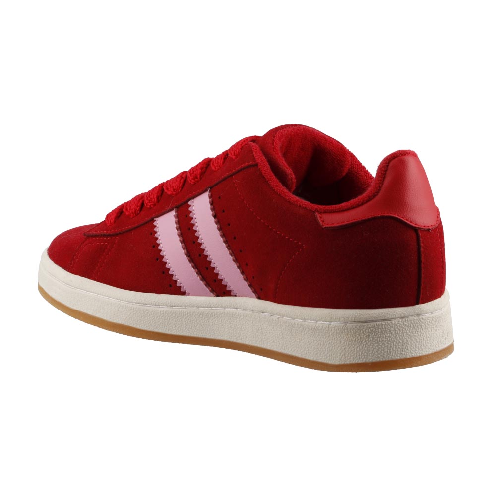 Foto 5 pulgar | Tenis Dama Death Bear 406 Rojo Tenis Casual Mujer Talla 22 A 26 M