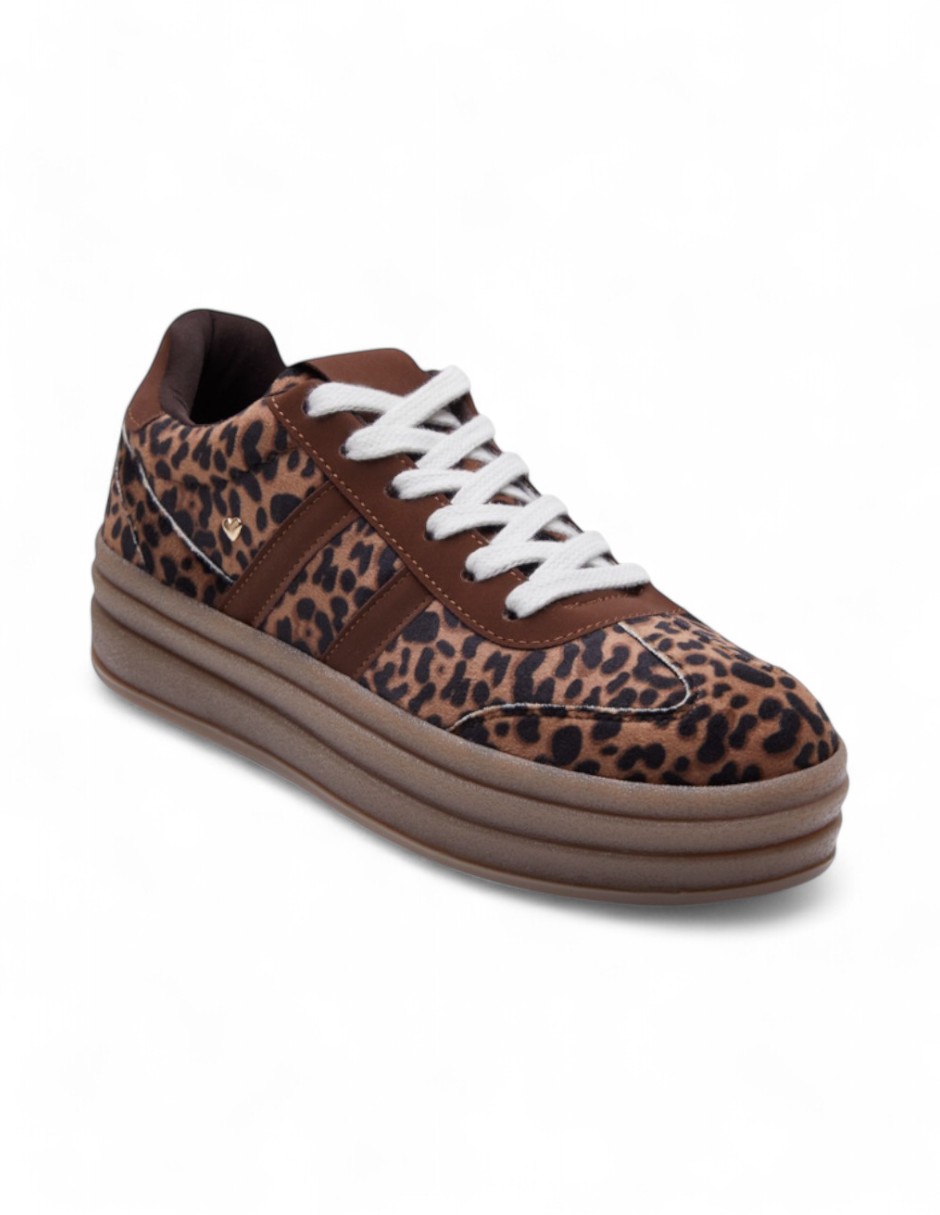 Foto 2 pulgar | Tenis Calzado Watanabe Color Multicolor Animal Print