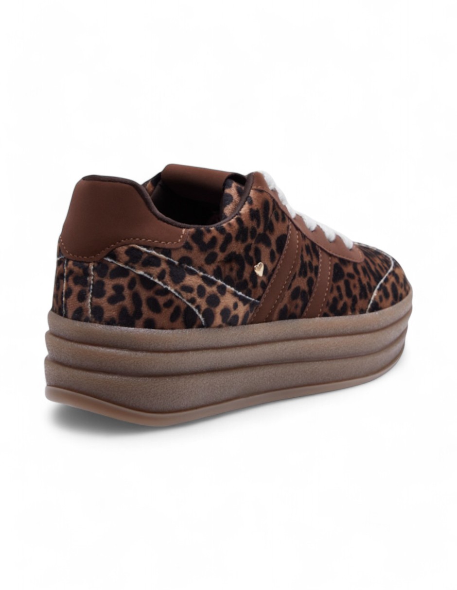 Foto 5 pulgar | Tenis Calzado Watanabe Color Multicolor Animal Print
