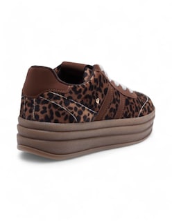 Foto 4 | Tenis Calzado Watanabe Color Multicolor Animal Print