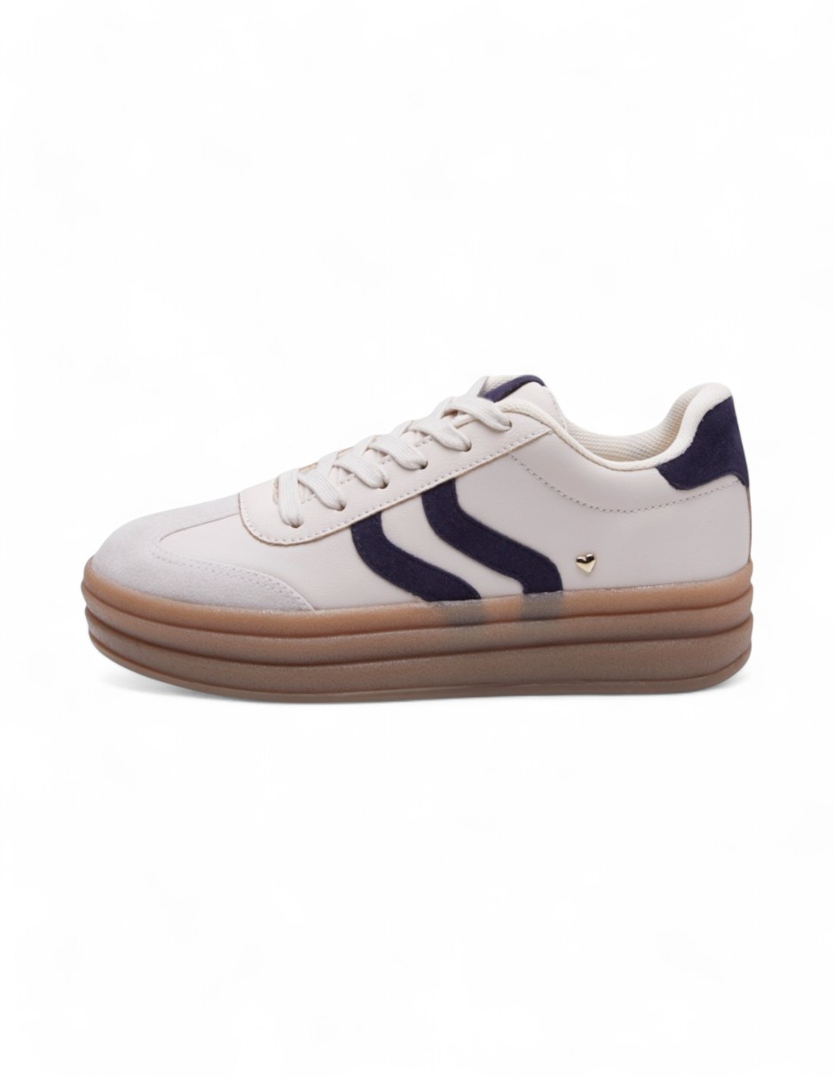 Foto 3 pulgar | Tenis Calzado Watanabe Color Multicolor Blanco Con Morado