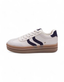 Foto 2 | Tenis Calzado Watanabe Color Multicolor Blanco Con Morado