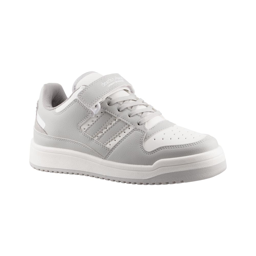 Foto 3 pulgar | Tenis Dama Death Bear 318 Blanco/gris Casuales Mujer Talla 22 A 26 M