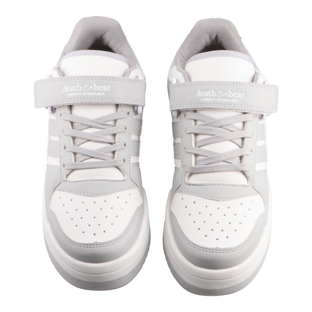 Foto 7 pulgar | Tenis Dama Death Bear 318 Blanco/gris Casuales Mujer Talla 22 A 26 M