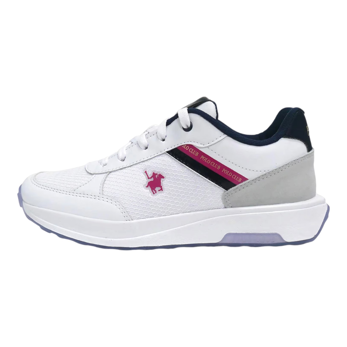 Foto 3 pulgar | Tenis Polo Ney York Color Blanco Para Mujer Modelo U102b