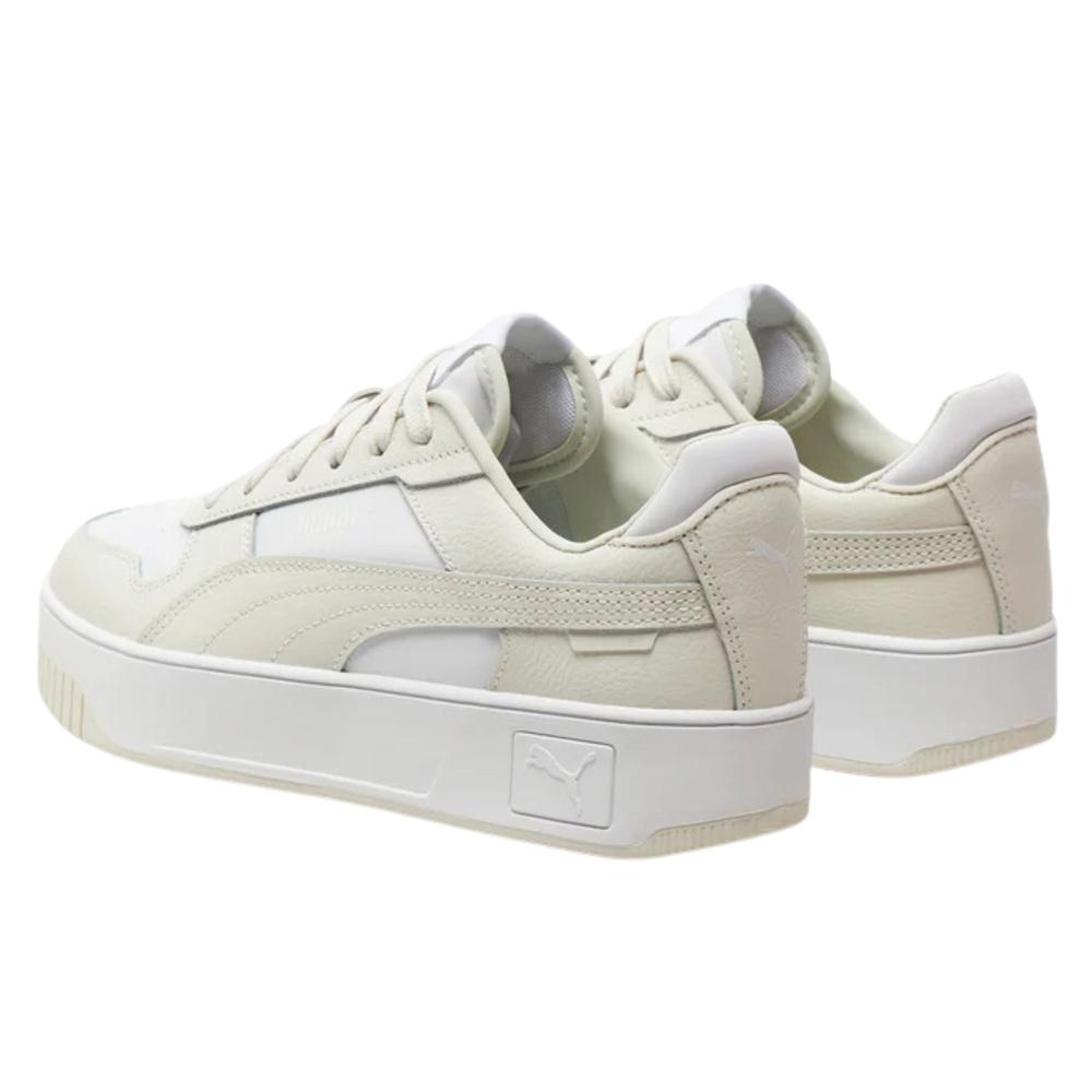 Foto 3 pulgar | Tenis Puma Carina Street Mujer Plataforma Blanco Blanco