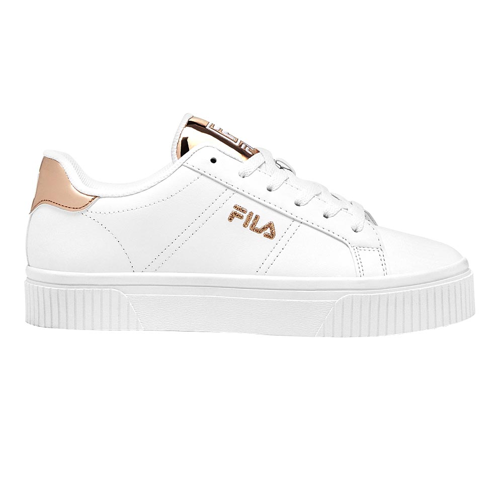 Foto 2 pulgar | Tenis Dama Fila 771136 Blanco/rosado Originales Tenis De Mujer Talla 23 A 27 M