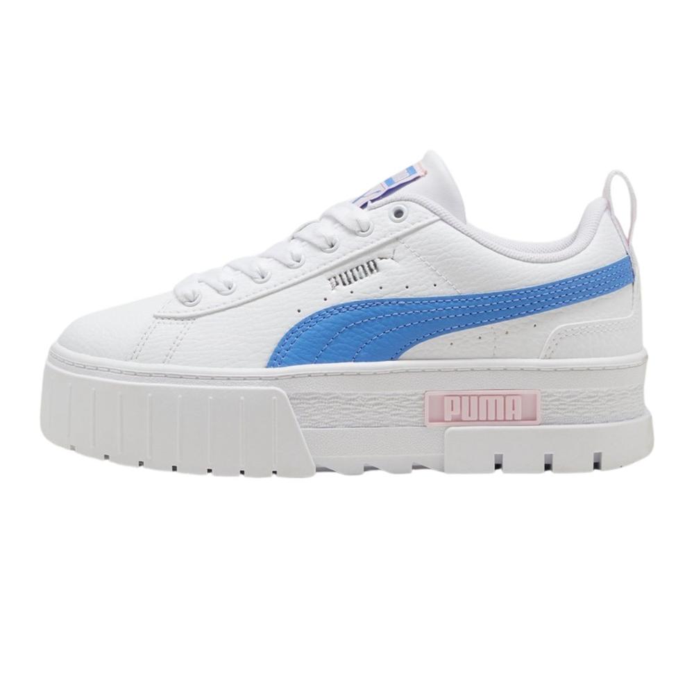 Foto 3 pulgar | Tenis Puma Mayze Lth Jr Blancos para Mujer