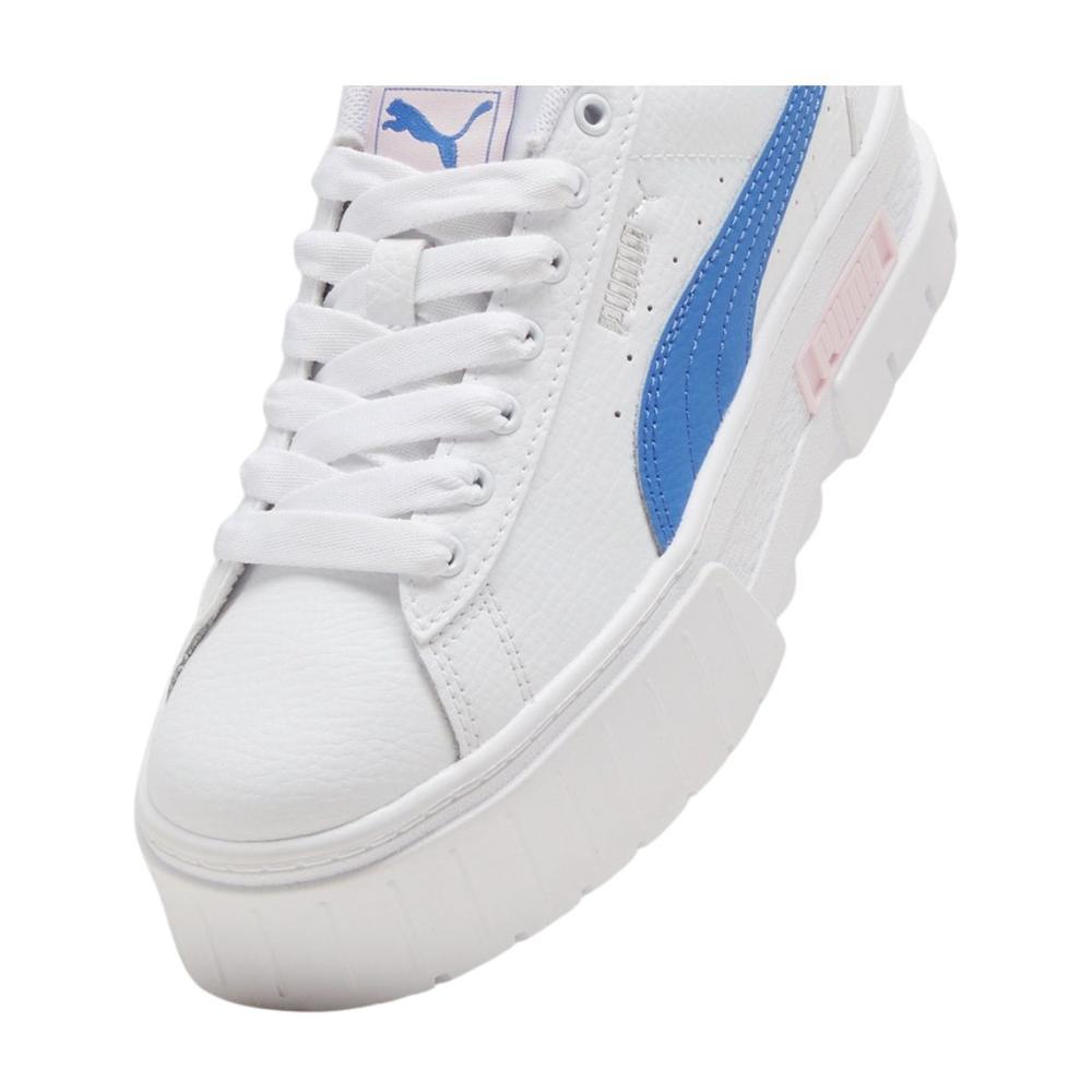 Foto 4 | Tenis Puma Mayze Lth Jr Blancos para Mujer