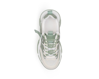 Foto 3 | Tenis Color Verde Chunky Material Sintetico