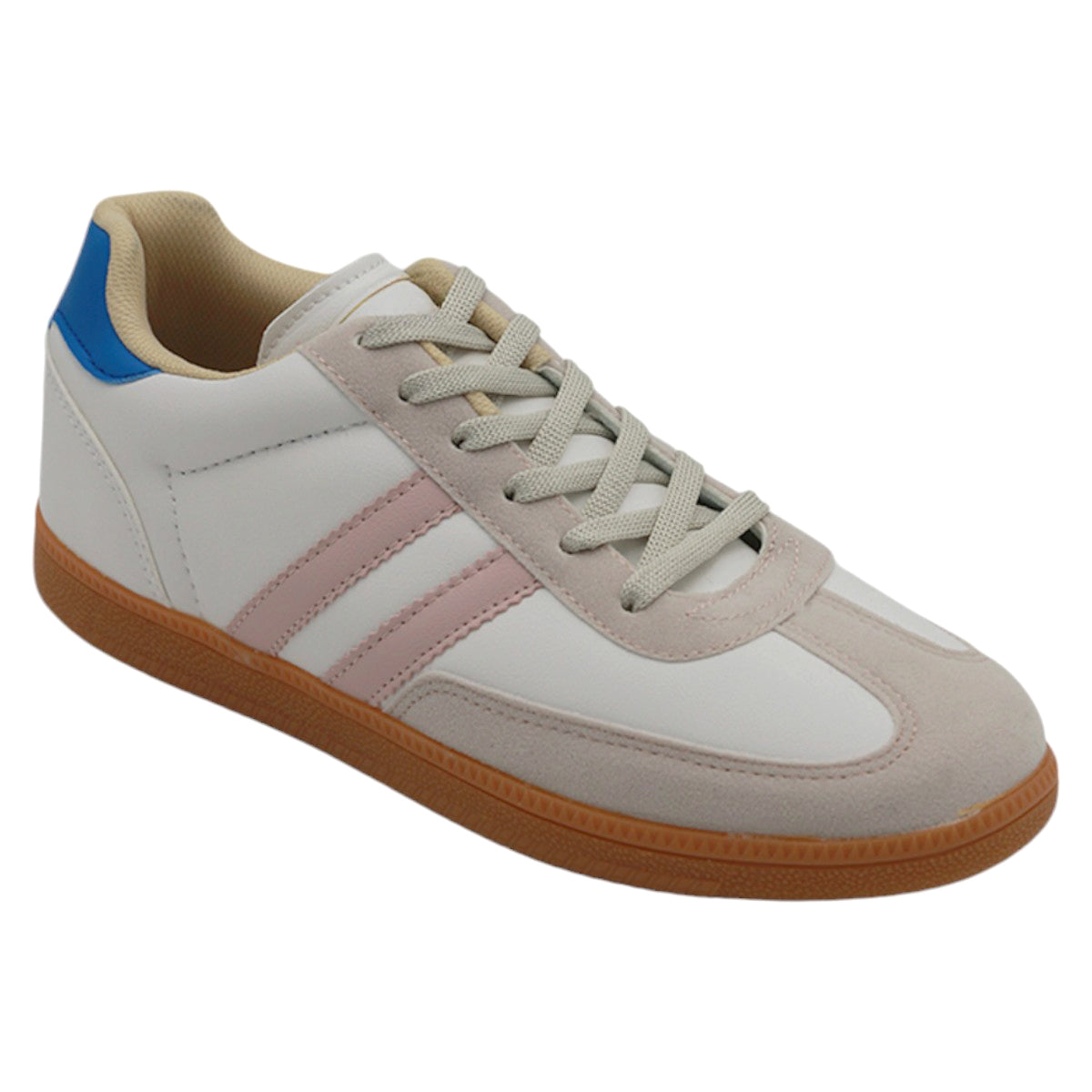 Foto 2 pulgar | Tenis Con Cordones Exterior Piel Vegana Color Late Para Mujer De Rbcollection