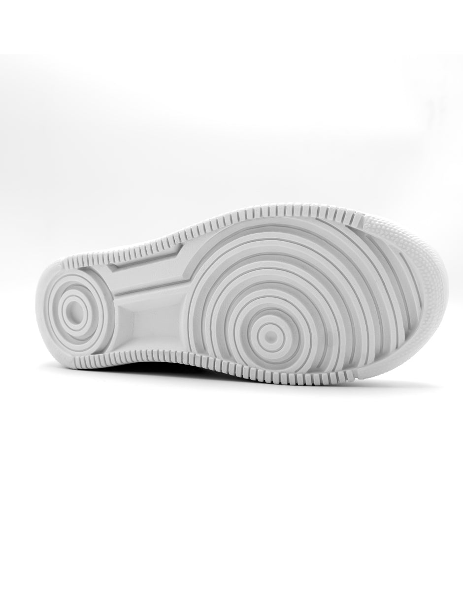 Foto 4 pulgar | Tenis Con Cordones Exterior Piel Vegana Color Blanco Para Mujer De Rbcollection