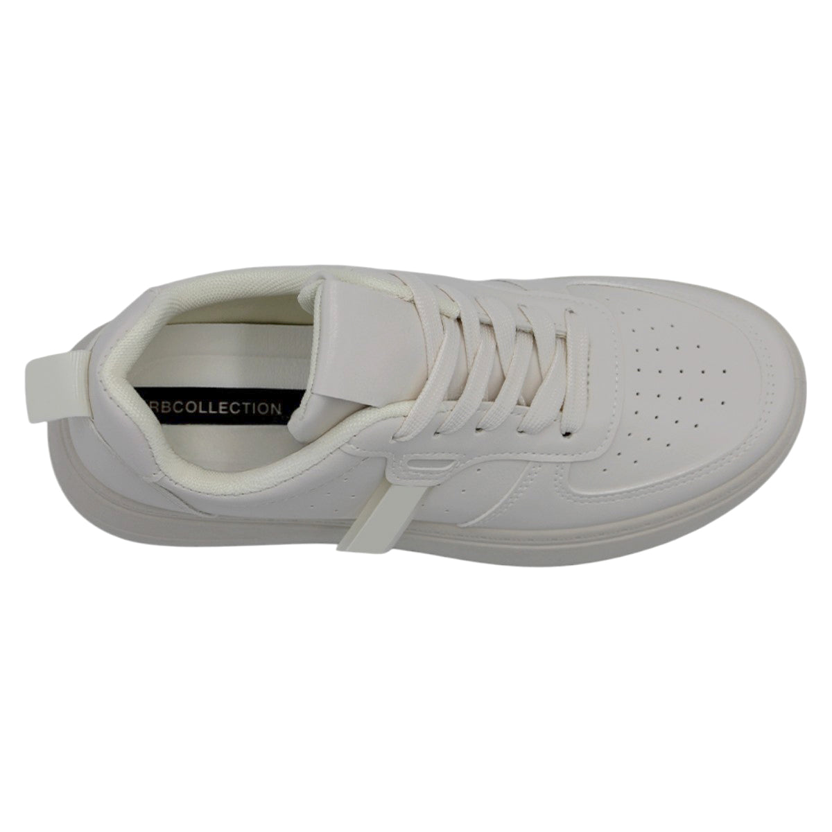 Foto 6 pulgar | Tenis Con Cordones Exterior Piel Vegana Color Beige  Para Mujer De Rbcollection