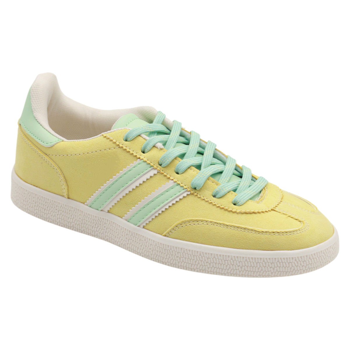 Foto 2 pulgar | Tenis Con Cordones Exterior Textil Color Amarillo Para Mujer De Rbcollection