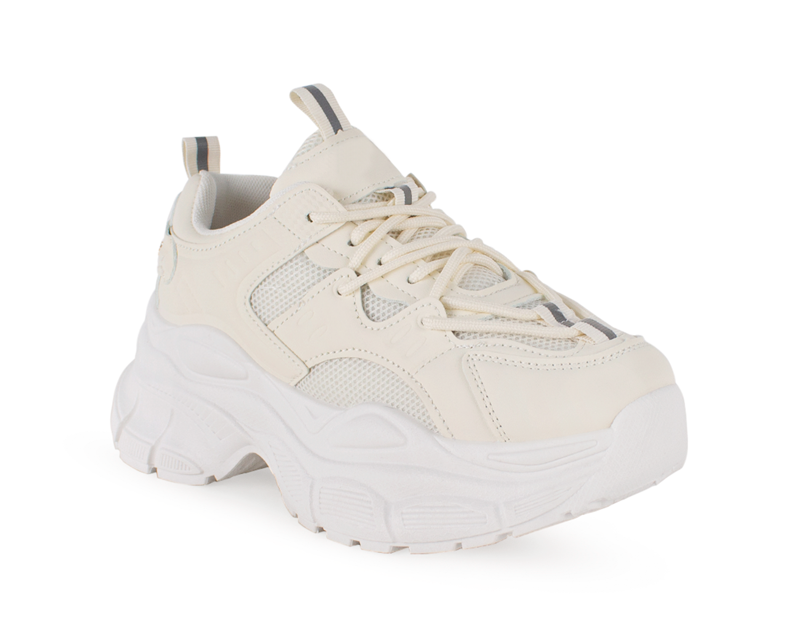 Foto 1 | Tenis Color Beige Chunky Material Sintético